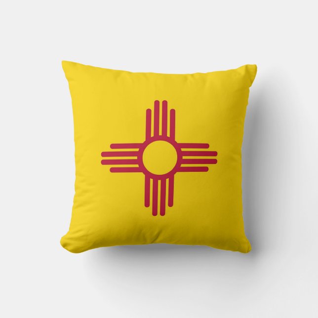 New Mexico State Flag American MoJo Pillow (Front)