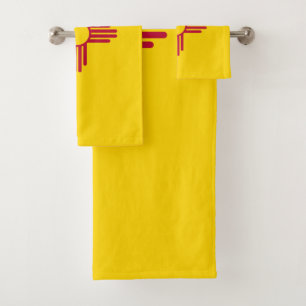 New Mexico State Flag Bath Towel Set