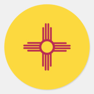 New Mexico State Flag Classic Round Sticker