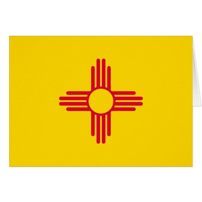 New Mexico State Flag Design Decor (Front Horizontal)