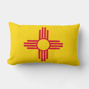 New Mexico State Flag Design Lumbar Cushion