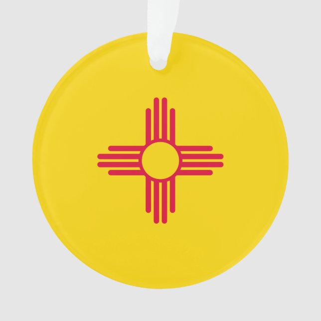 New Mexico State Flag Design Ornament (Front)
