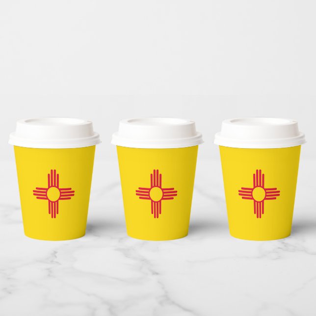 New Mexico State Flag Design Paper Cups (Multi)