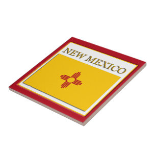 New Mexico State Flag Design Tile