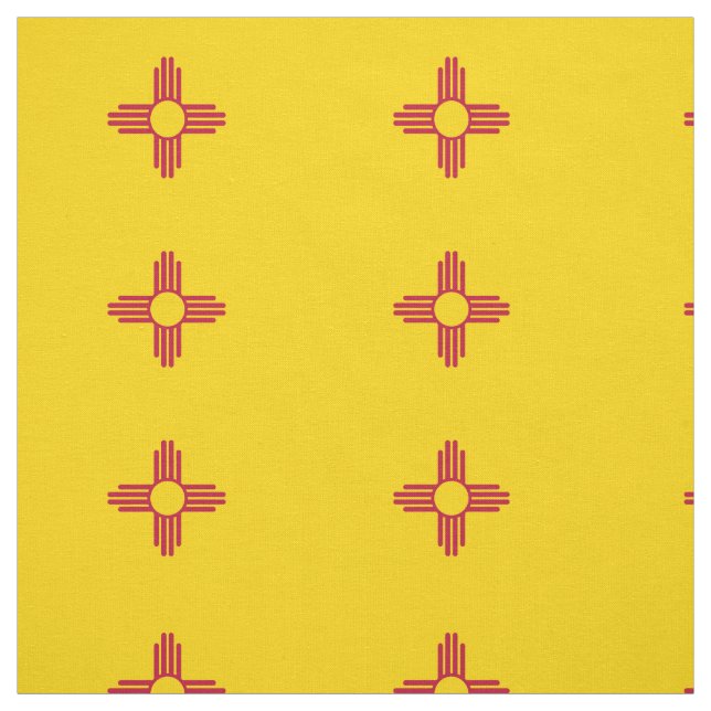 New Mexico State Flag Fabric (Swatch)