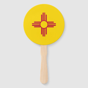 New Mexico State Flag Hand Fan