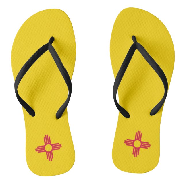 New Mexico State Flag Jandals (Footbed)