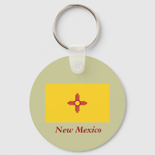 New Mexico State Flag Key Ring