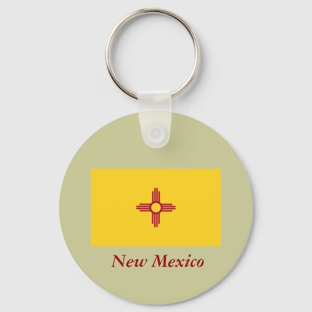 New Mexico State Flag Key Ring (Front)