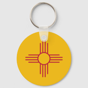 New Mexico State Flag Key Ring