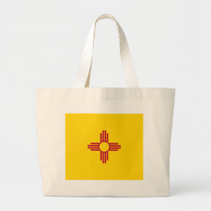 New Mexico State Flag Large Tote Bag
