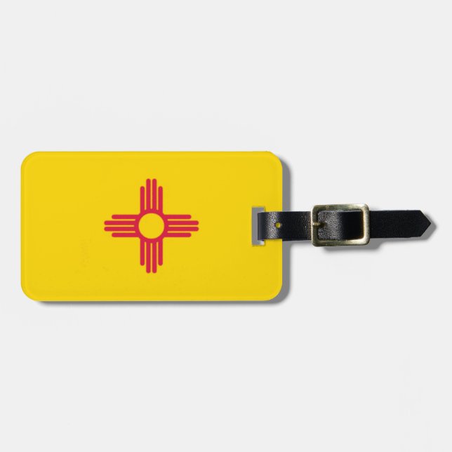New Mexico State Flag Luggage Tag (Front Horizontal)
