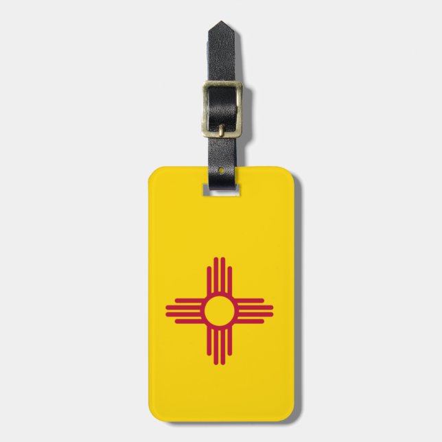 New Mexico State Flag Luggage Tag (Front Vertical)