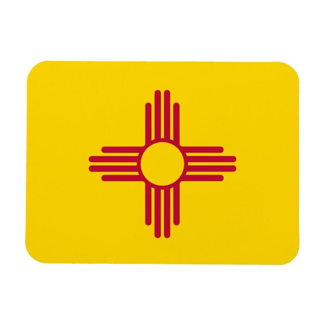 New Mexico State Flag Magnet (Horizontal)