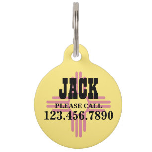 New Mexico State Flag Pet Tag