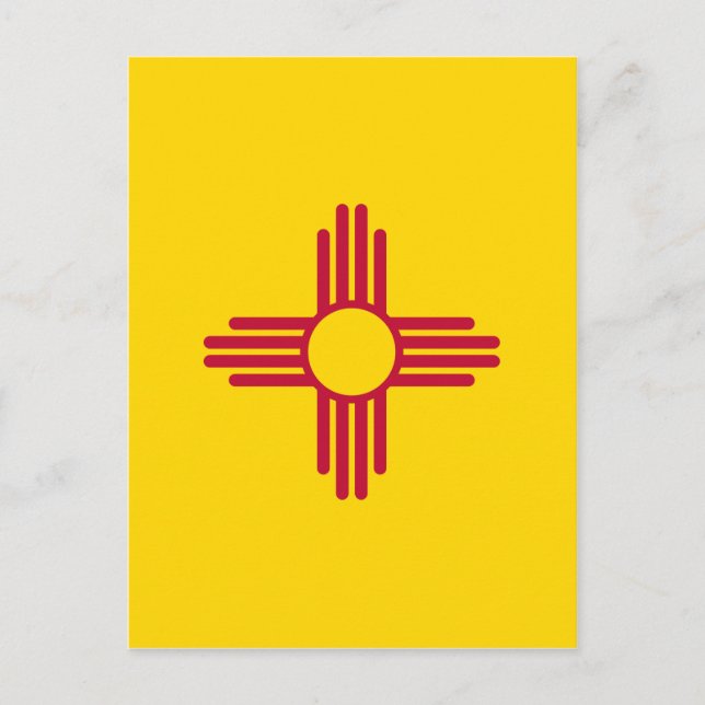 New Mexico State Flag Postcard (Front)
