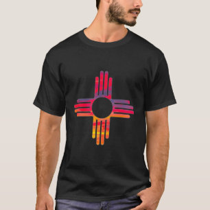 New Mexico State Flag Retro Zia Land Of Enchantmen T-Shirt