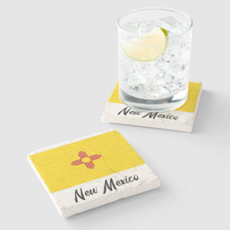 New Mexico State Flag - Stone Coaster