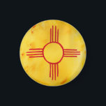 New Mexico State Flag Watercolor Magnet<br><div class="desc">Check out this sweet watercolor painting of the New Mexico State Flag and look for it on matching items like tshirts,  stickers,  mugs, pillows and more!</div>