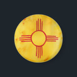 New Mexico State Flag Watercolor Magnet<br><div class="desc">Check out this sweet watercolor painting of the New Mexico State Flag and look for it on matching items like tshirts,  stickers,  mugs, pillows and more!</div>