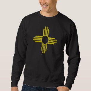 New Mexico State Flag Zia Sun Symbol Albuquerque S Sweatshirt