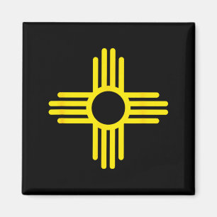 New Mexico State Flag Zia Symbol Flag Magnet