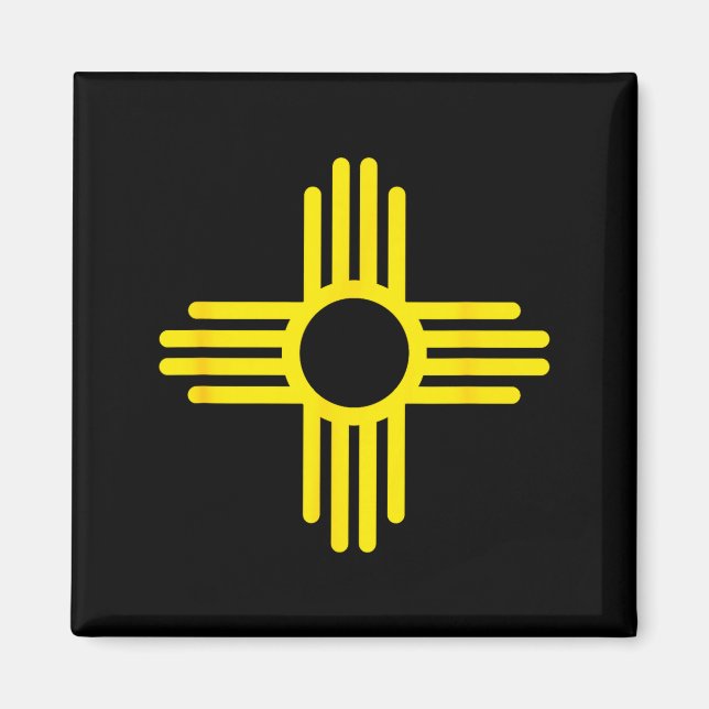 New Mexico State Flag Zia Symbol Flag  Magnet (Front)