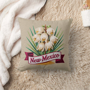 New Mexico State FlowersEmblem Cushion
