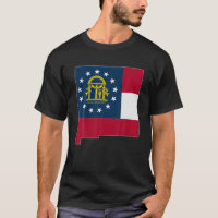 NEW MEXICO STATE MAP GEORGIA GA Flag Roots Men Wom