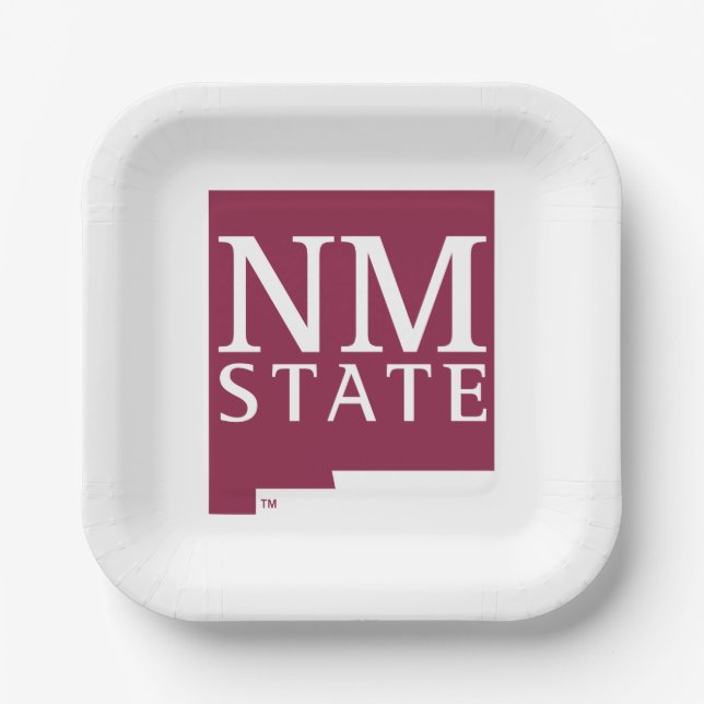 New Mexico State Paper Plate (Front)