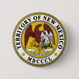 New Mexico State Seal 6 Cm Round Badge