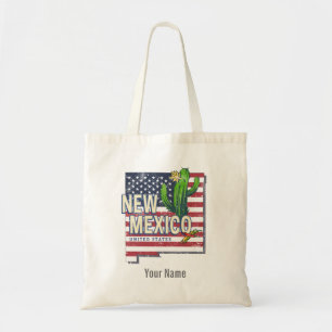 New Mexico State United States Map Vintage USA Tote Bag