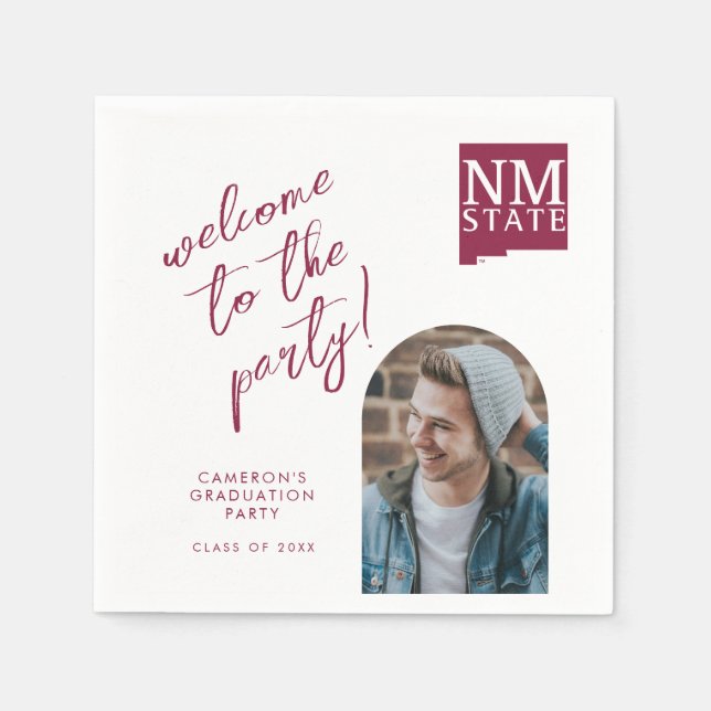New Mexico State University Graduation Napkin (Front)