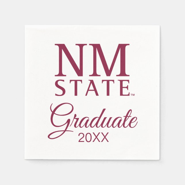 New Mexico State University Graduation Napkin (Front)