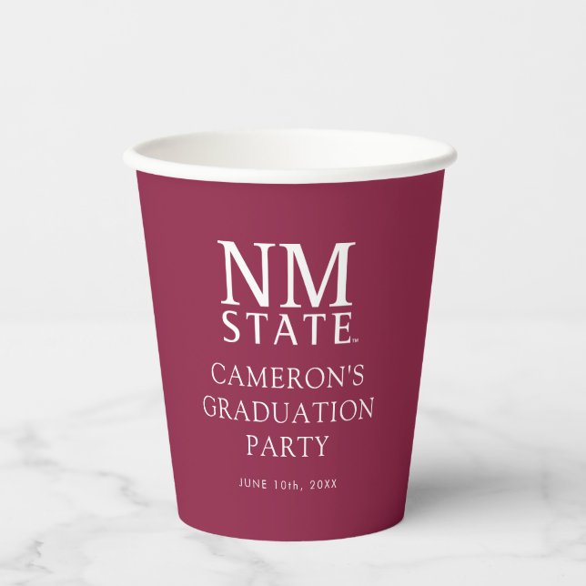 New Mexico State University Graduation Paper Cups (Front)