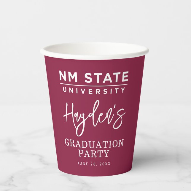 New Mexico State University Graduation Paper Cups (Front)
