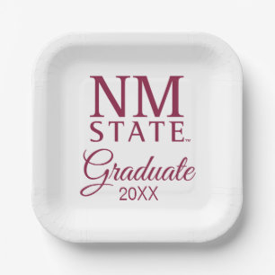 New Mexico State University Graduation Paper Plate