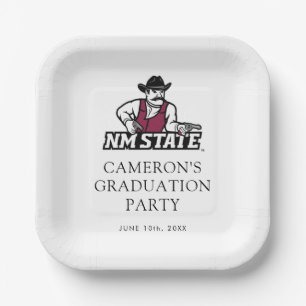 New Mexico State University Graduation Paper Plate