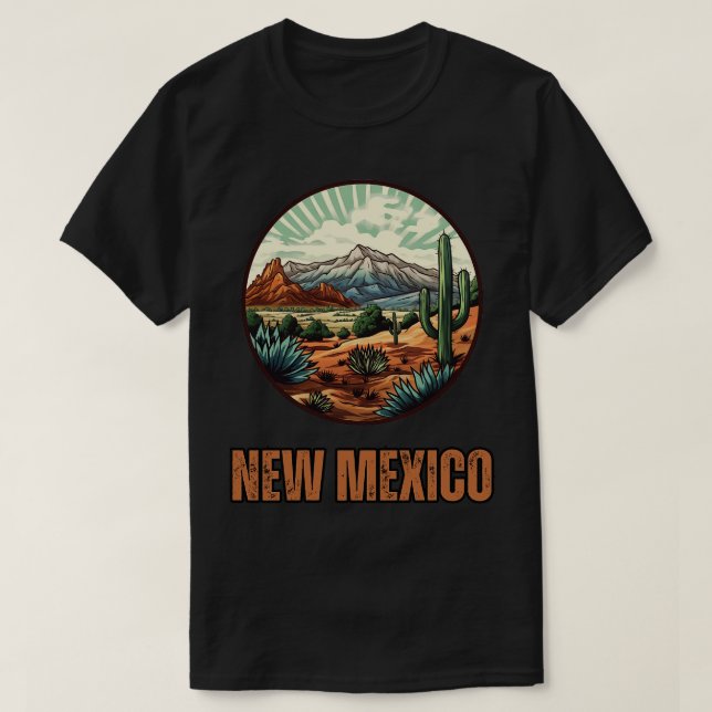 New Mexico State USA T-Shirt (Design Front)