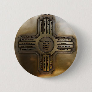 New Mexico State Zia 6 Cm Round Badge