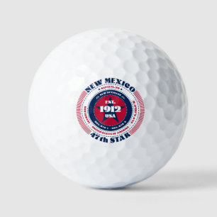 New Mexico Statehood Patriotic Gift Golf Balls
