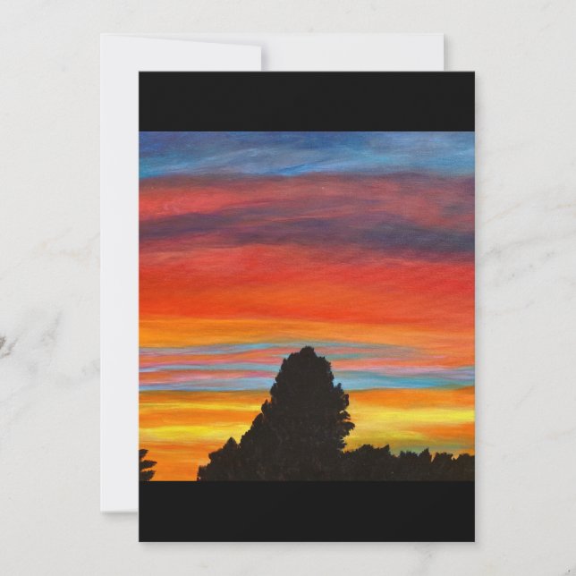 New Mexico Sunset: The Land of Enchantment Holiday Card (Front)