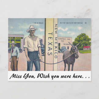 New Mexico-Texas Postcard