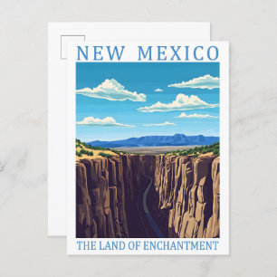 New Mexico the Land of  Enchantment USA Travel  Postcard