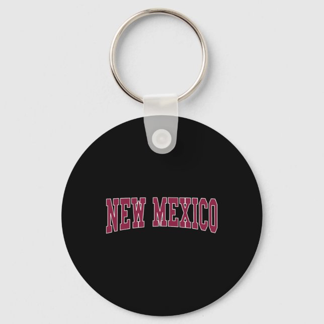 New Mexico - Throwback Design - Clic  Key Ring (Front)