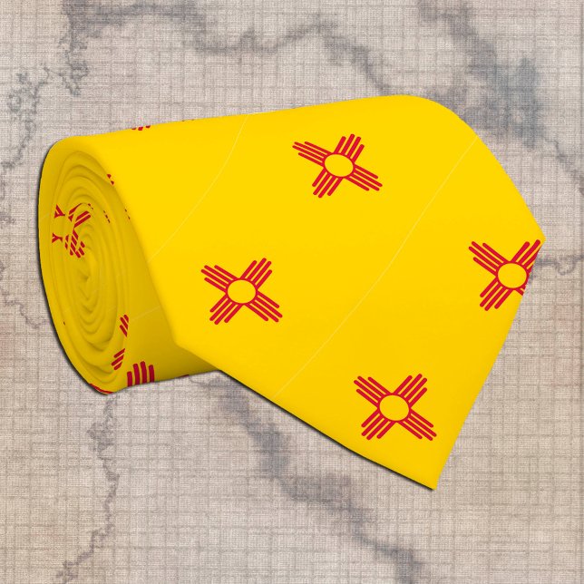 New Mexico Ties, fashion USA, Mexico Flag business Tie (Creator Uploaded)