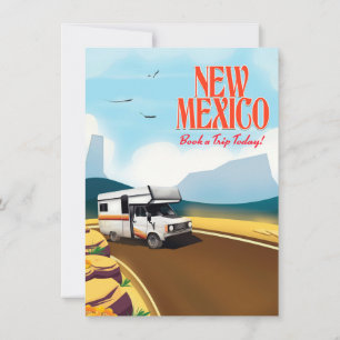 New Mexico Travel poster Invitation