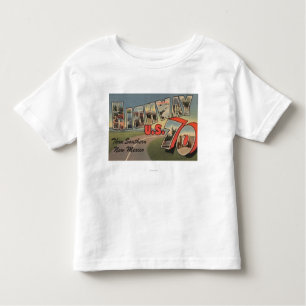 New Mexico - U.S. Highway 70 - Large Letter Toddler T-Shirt