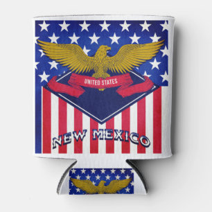 New Mexico USA Flag Can Cooler