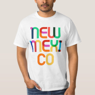 New Mexico Vintage Retro Pop Art Colourful 80s Typ T-Shirt